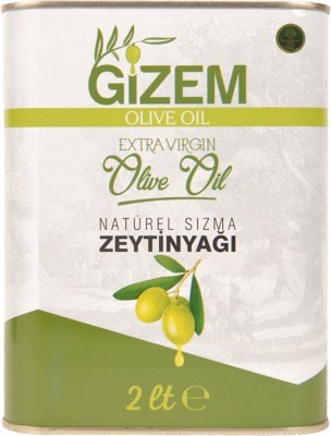 2 LT Erken Hasat Soğuk Sıkım Edremit Tipi Zeytinyağı (Max.:0,5 dizem)